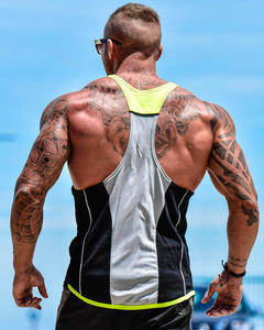 Débardeur noir OEM 2026 pour hommes, vente en gros, personnalisé, athlétique, pour l'été, fitness, musculation, gilet de sport pour la gym et le bodybuilding - Product Image 5