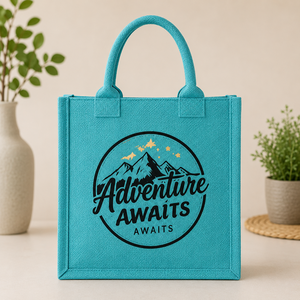 Custom Printed Jute Tote <b>Bag</b> Rope Eco Friendly Reusable Shopping <b>Bag</b> Promotional <b>Gift</b> for Exhibition Wedding Grocery Use - Product Image 1