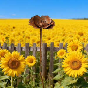 Estacas de jardín de metal de acero con forma personalizada para soporte de flores en exteriores, herramientas de jardín de alta resistencia - Product Image 1