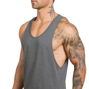 Camiseta Deportiva para Hombre, Transpirable, Mezcla de Algodón, para Gimnasio, Entrenamiento, Proveedor de Ropa Deportiva Personalizada OEM ODM - Product Image 6