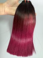 Extensions de Cheveux Humains Remy Vietnamiens de Qualité Supérieure, Lisses Comme des Baguettes, Teints, Double Trame Faite à la Machine, Styles Ondulés/Bouclés