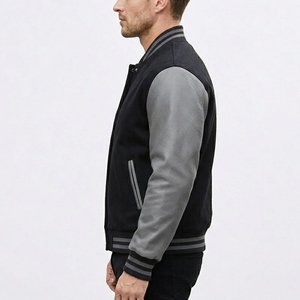 Fabricante profesional de chaquetas varsity de invierno para hombre, con logo personalizado impreso, estilo Letterman, ropa de calle, chaquetas de béisbol para hombre. - Product Image 5