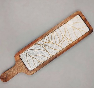 Nueva Bandeja de Servir de Madera de Mango 2026 con Esmalte Impreso, Personalizada para Comida, Postres y Frutos Secos - Product Image 2