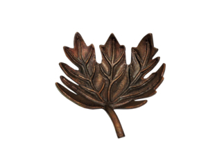Decorative Cast Aluminum Leaf Tray Antique Bronze Finish Versatile Home Decor Accent Piece for <b>Tabletop</b> <b>Storage</b> and Serving - Product Image 1