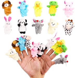 10 Pezzi Marionette da Dito per Bambini, Giocattoli in Peluche a Forma di Animali Cartoon, Giochi Educativi per Bambini - Product Image 1