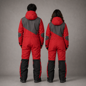 Custom Red Grey Unisex Snowboarding Ski Suit Waterproof Jacket and Cargo Snow <b>Pants</b> Winter Clothing Manufacturer Supplier - Product Image 5