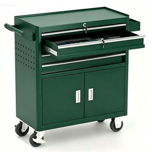 Portable Heavy Duty Industrial Mobile Beauty Auto Repair Cabinet 3 Drawers <b>Padlockable</b> 200kg Load Capacity Customizable Length - Product Image 1