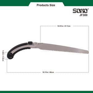 Sierra de mano profesional de hoja recta SONO JF300 con hoja reemplazable de cambio rápido y mango ergonómico universal - Product Image 4