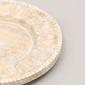 Piatto Decorativo in Legno Artigianale da 13 Pollici, Sottopiatto in Legno per Decorazioni da Tavola e Feste - Product Image 3