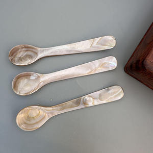 Caviar Mother of Pearl Spoon Premium Handmade Natural <b>Shell</b> Non Reactive Seafood Serving Wholesale Vietnam Supplier - Product Image 3