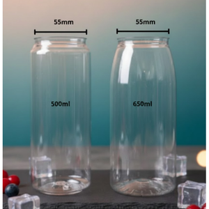 Lata de Plástico PET de 650 ml OEM con Tapa de 55 mm TS650-30 para Bebidas Carbonatadas, Jugos, Café, Té - Suministro de Exportación Global - Product Image 4