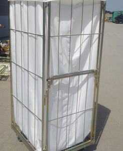 Estante de Almacenamiento Plegable de Malla de Alambre de Acero Galvanizado con Ruedas, de un Solo Nivel, Tipo Vertical, Diseño Moderno para Talleres y Almacenamiento de Artículos Diversos - Product Image 4