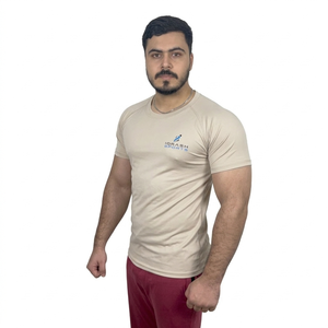 เสื้อรัดกล้ามเนื้อแขนสั้นผู้ชาย พร้อมโลโก้แบบกำหนดเอง - Product Image 2