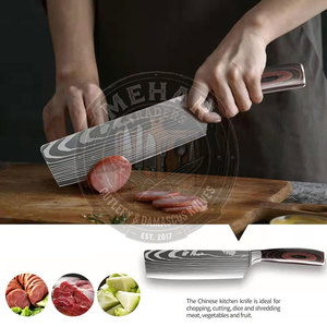 Unique Style Custom Color & Size Damascus <b>Kitchen</b> <b>Knife</b> Set <b>Sharpe</b> Blades Damascus <b>Kitchen</b> <b>Knife</b> Set - Product Image 4