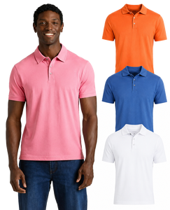 Men's <b>Classic</b> Casual Short Sleeve Solid Knitted Cotton Shirt Royal Burgundy X-Large Machine Wash 180g Needle Detection - Product Image 1
