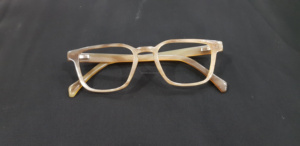 Monturas de Gafas Retro de Estilo Japonés Extra Grandes Premium, Hechas a Mano con Cuerno de Búfalo Ecológico Pulido, Remaches, Navidad - Product Image 5