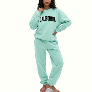 Unisex Solid Color High Street Style Two Piece Winter Sweat Suit <b>Set</b> Reversible Plus Size Eco Friendly <b>Knitted</b> Fabric for Daily - Product Image 5