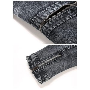 Men's Stylish Leather Jacket Stand Collar Silk Shell Casual Wear High Quality Custom OEM Service Sale - Product Image 4