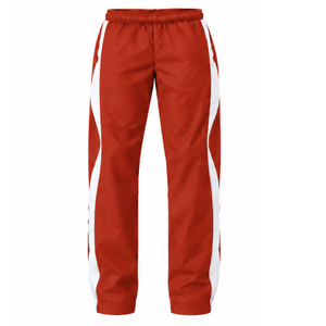 Conjunto Deportivo con Capucha Rojo Escarlata y Blanco, Chaqueta con Cierre Completo y Pantalones a Juego, Uniforme Deportivo de Dos Piezas Personalizado para Equipos de Entrenamiento - Product Image 6