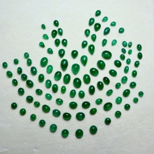 Esmeralda Natural Swat Cabujón, Gema Suelta de Alta Calidad, Esmeralda Verde Cabujón, Lote al por Mayor - Product Image 2