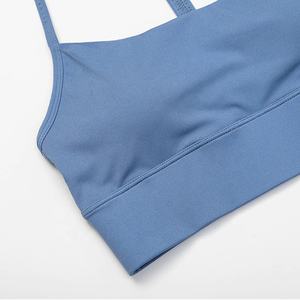 Ropa de Yoga personalizada de alta calidad para mujer, 2 uds., sujetador sin mangas sin costuras, mallas, ropa de entrenamiento, conjuntos de gimnasio de talla grande frontal - Product Image 3
