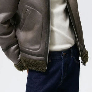 2026 Men's Winter <b>Canvas</b> <b>Jackets</b> Full Sleeves Windproof Eco-Friendly Fashion Wear Front Logo High Street Style - Product Image 5