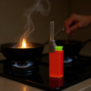 QBAK Kitchen <b>Lighter</b> 14.1cm Electronic Butane Refillable For Cooking - Product Image 3