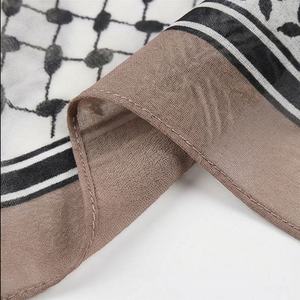 Pañuelo de chifón con estampado árabe, chal étnico Keffiyeh, hiyab largo para mujer, suave, transpirable, de primera calidad, elegante. - Product Image 6
