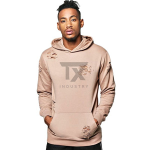 Factory Custom High Quality Casual Loose Fit Distress Drop Shoulder <b>Zipper</b> Plain Fashion Sport Fashion Hoodie for women - Product Image 3