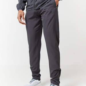 <b>White</b> Label Men's Winter Thermal Waterproof Hooded Sports Set Breathable Zipper <b>Long</b> <b>Sleeve</b> <b>Top</b> Pants 2-Piece Knitted Front Logo - Product Image 4