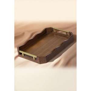 Bandeja de Servicio de Desayuno de Madera Ecológica Hecha a Mano, Suministros para Hoteles y Restaurantes, Tamaño Personalizado, Apta para Lavavajillas, Uso Comercial, Decorativa - Product Image 4