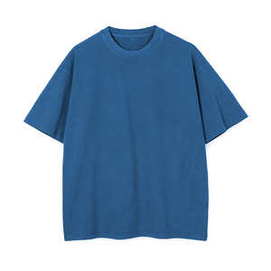 Trendy Oversized Breathable Drop <b>Collar</b> Unisex <b>T</b>-<b>Shirt</b> New Viral Design Custom Logo Tag Label Services Factory Supply Bulk - Product Image 2