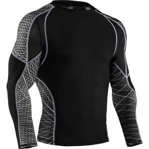 OEM Custom <b>Compression</b> Rash Guard Short Sleeve Athletic <b>Shirt</b> Performance Wear Wholesale Manufacturer - Product Image 4
