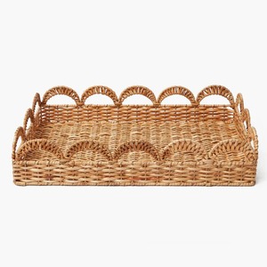 Plateau rectangulaire en rotin naturel tressé à la main, décoration d'intérieur en bambou, origine Vietnam, marque KCV, modèle KRT, taille personnalisée, pour fruits - Product Image 5