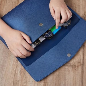 Factory Wholesale Custom Logo Business Sling Genuine Leather <b>Laptop</b> <b>Sleeve</b> for Men with Protective Design LS-0287 - Product Image 3