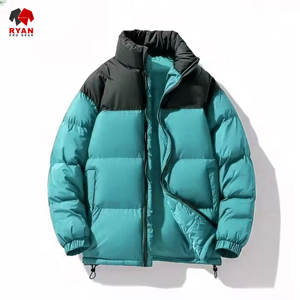 Chaqueta Acolchada de Diseño Personalizado para Hombre, Cuello Alto, Patrón Sólido, Tela Transpirable con Logotipo Personalizado - Product Image 4