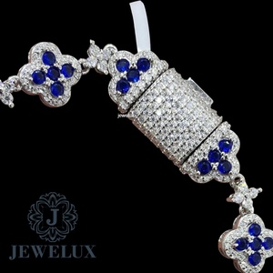 Elegant Style Diamond Tennis <b>Bracelet</b> for Women with High Shine Finish and Secure Lock Available at Export Price - Product Image 4