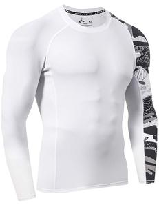 Wholesale Custom Unisex Rashguard UPF 50 Crossfit Training Sublimation Anti Odor Compression Polyester OEM Factory OEM Wholesale - Product Image 1