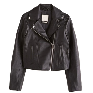 Vestes en cuir courtes à coupe ample, finition premium, fabrication sur mesure, impression de logos, veste en cuir d'agneau pour femmes - Product Image 3