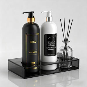 Botella de Plástico PE Redonda Negra de 500 ml Personalizada con Bomba para Champú, Gel de Ducha, Proveedor de Envases Cosméticos - Product Image 3