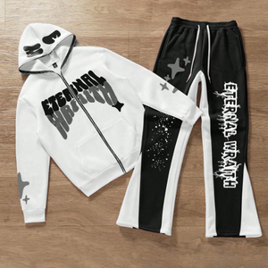 Chándal Deportivo Personalizado para Hombre, con Estampado de Serigrafía, 100% Algodón, con Cierre Completo en la Parte Superior - Product Image 3