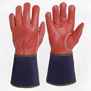 Guantes de Soldadura de Cuero Vacuno con Diseño Nuevo y Logotipo Personalizado, Certificación CE, Sin Látex, con Puño de Seguridad, Guantes Resistentes - Product Image 1