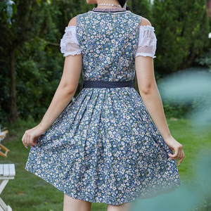 Delantal de Encaje Bordado Personalizado, Vestido Tradicional para Festivales Folclóricos, Vestido Dirndl para Mujer, Disfraz Alemán para Oktoberfest - Product Image 3