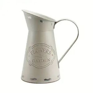 Jarrón de jardín blanco decorativo estilo rústico para una tranquilidad interior encantadora - Product Image 1