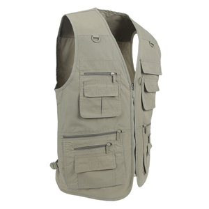 Nouveau gilet cargo tendance pour homme, grande taille, respirant, tactique, utilitaire, en maille, avec plusieurs poches - Product Image 5