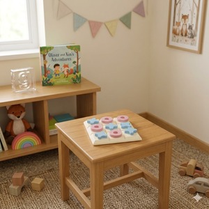 Juego de Tic Tac Toe Educativo de Madera de Pino Americano Resistente para Niños de 5 a 7 Años, para Área de Juegos - Product Image 5