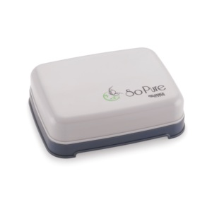 จานสบู่พลาสติก So Pure พร้อมฝาปิด ดีไซน์มินิมอลรักษ์โลก สีเทา - Product Image 1