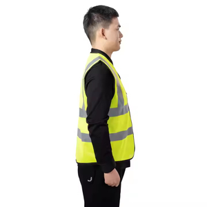 เสื้อกั๊กสะท้อนแสงสำหรับผู้ชาย ปี 2026 สีเหลือง โพลีเอสเตอร์ ชุดทำงาน ชุดยูนิฟอร์ม - Product Image 6