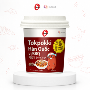 ต๊อกป๊อกกี้รสบาร์บีคิวเกาหลีแบบถ้วยพร้อมซอส 105 กรัม ยี่ห้อโอฟู้ด พร้อมรับประทาน อายุการเก็บรักษา 12 เดือน (ขายส่ง) - Product Image 2