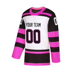 Conjuntos de Camisetas de Hockey sobre Hielo de Poliéster Transpirable de Primera Calidad con Diseño Personalizado, Impresión por Transferencia de Calor, Precio al por Mayor - Product Image 3